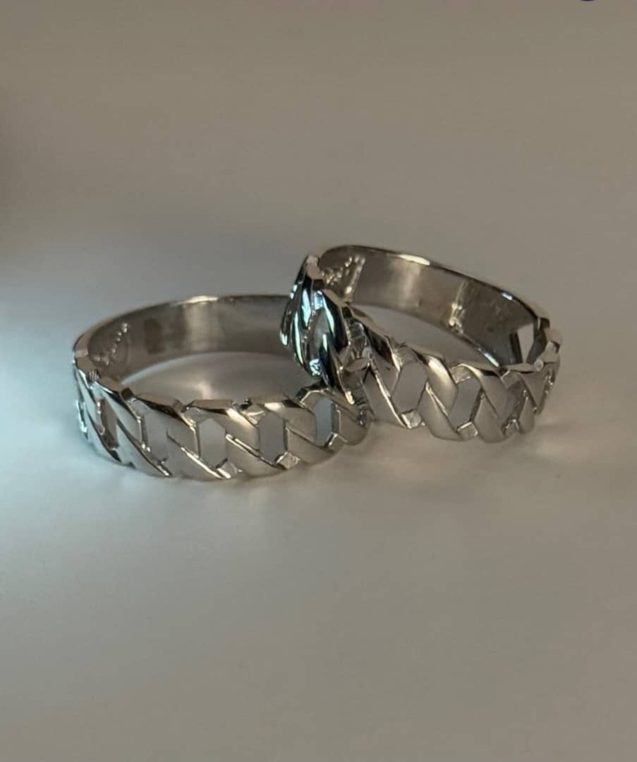 انواع حلقه نقره عروس و داماد