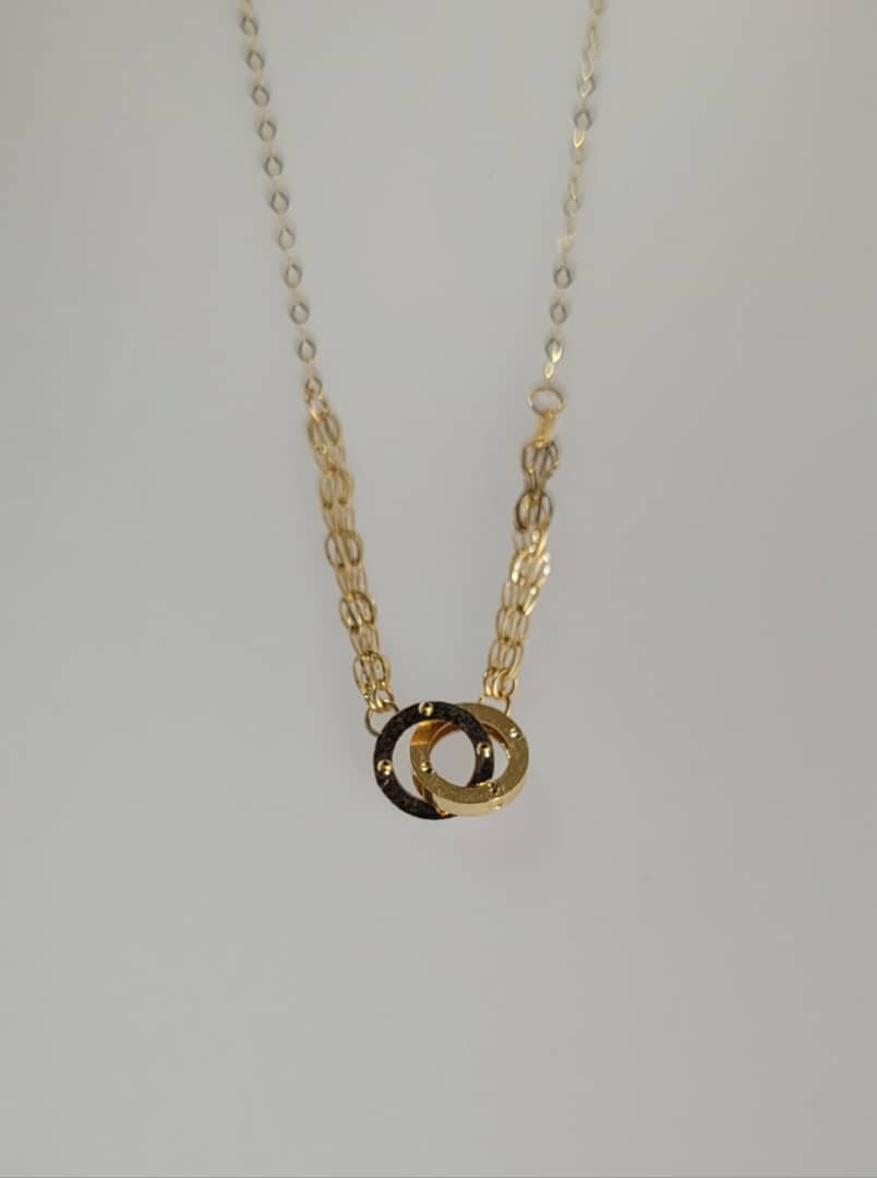 آویز طلای دایره ای کد 12